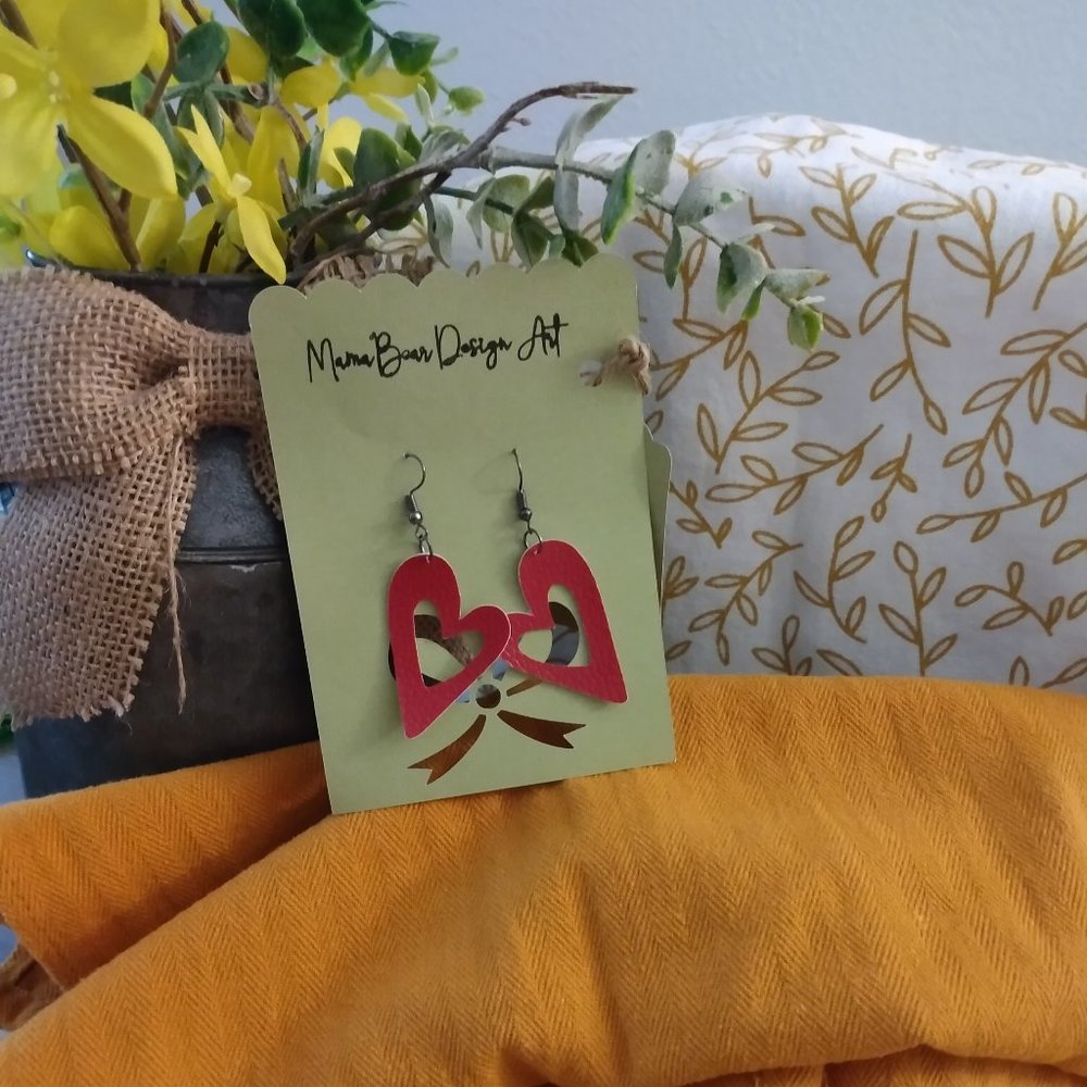 Red Heart Earrings